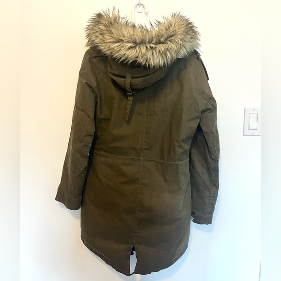 Aritzia brand: Community, size small olive green parka - Picture 2 of 10